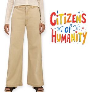 CITIZENS OF HUMANITY Size 27
Beverly High Rise Wide Leg Trouser Jean khaki tan